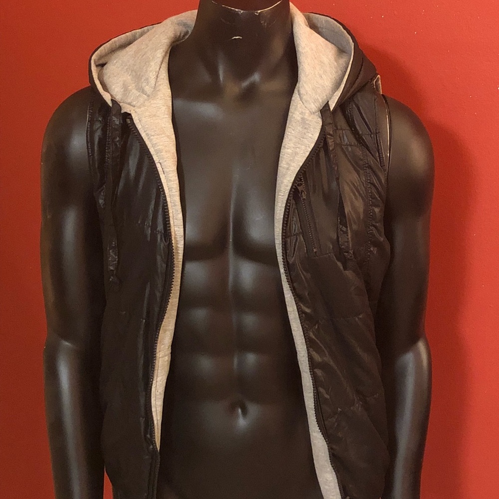 Reversible Hooded Puffy Vest